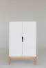 Шкаф Mia распашной белый/дерево (ANT)