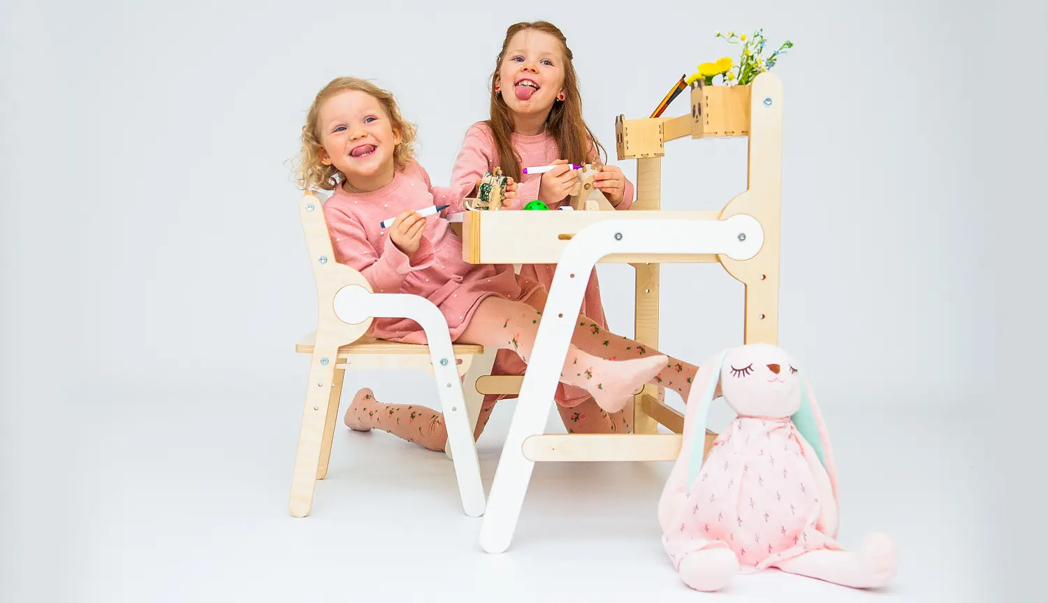 Растущая мебель Комплект Панда комбо серый (POP)