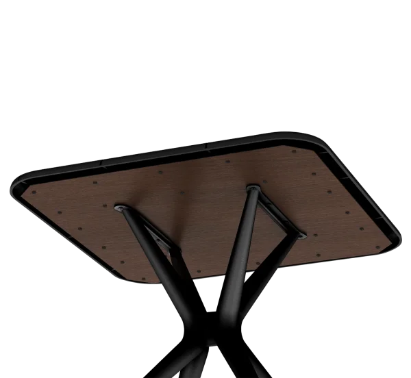 Стол пластиковый квадратный SHT-TU30/TT30 83/83 черный(SHF) 