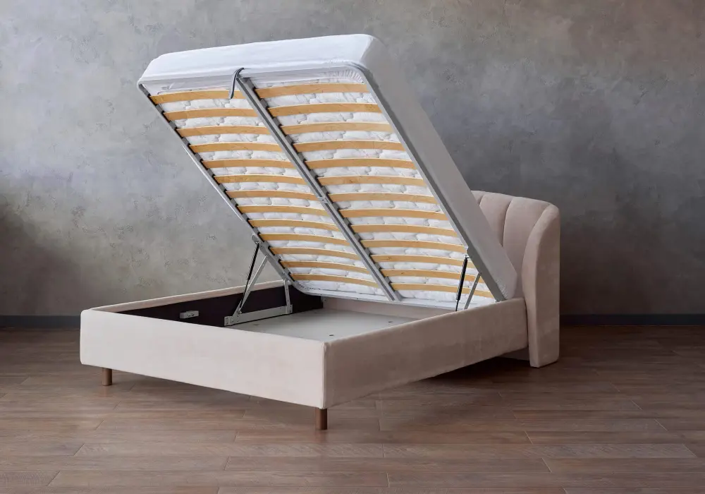 Кровать мягкая двуспальня Valencia 140/160/180/200 микровелюр/велюр (SM) 