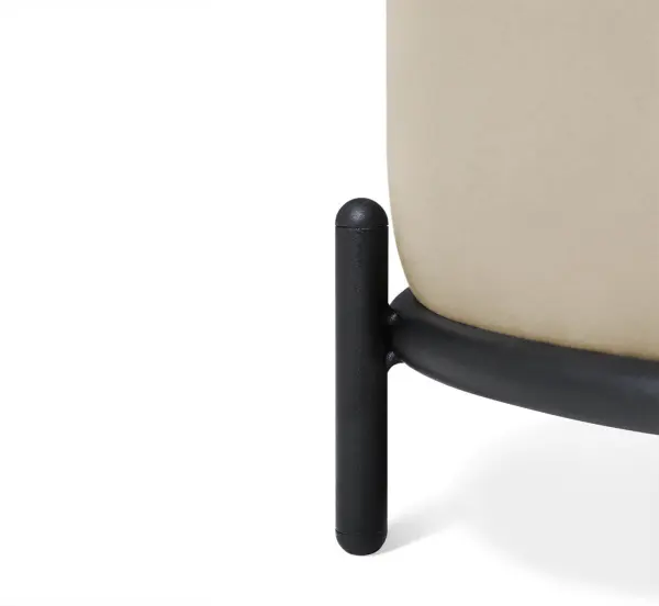 Банкетка SHT-B7 (ванильный крем/черный муар) SHF 