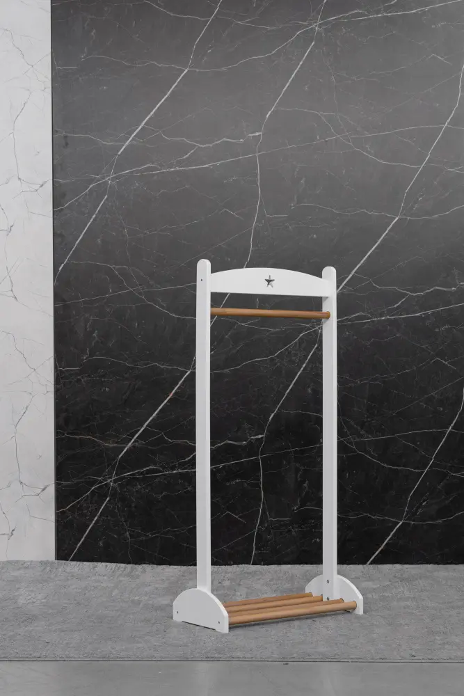 Вешалка детская напольная белый/дерево (ANT) | Интернет магазин Масса Мебель