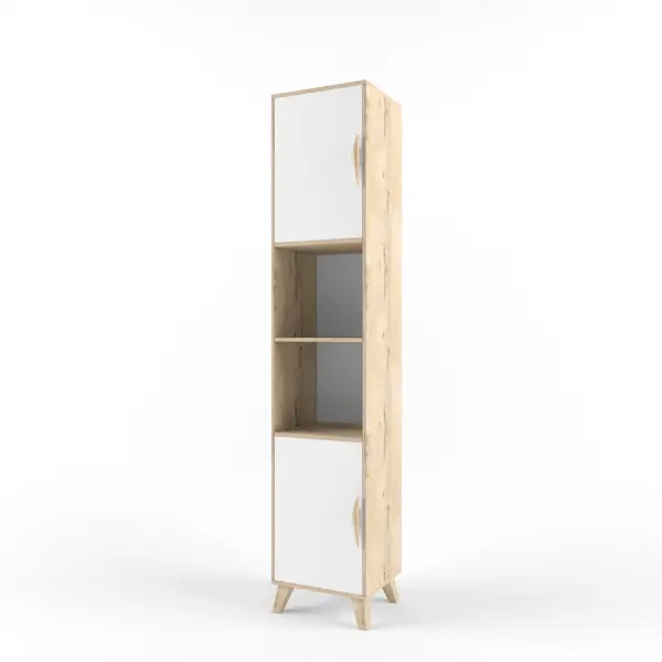 Мебель для детской "Аксиома" коллекция 2+2 Белый композиция №1 ручки птичка (POP) 