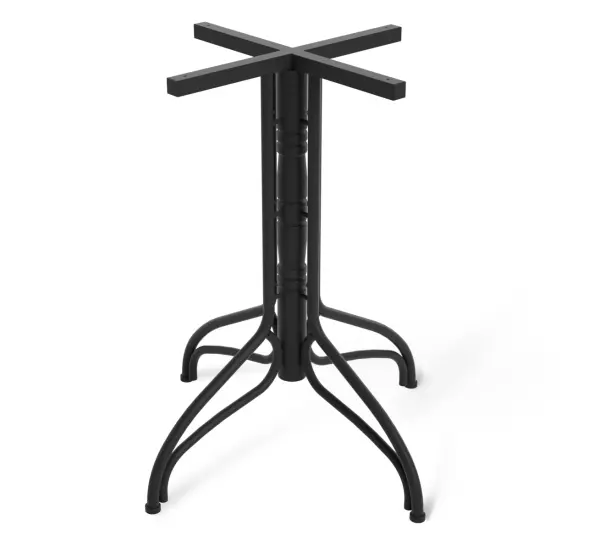 Стол обеденный круглый SHT-TU25/80 МДФ черный муар / палисандр (SHF) 