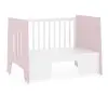 Кроватка-стол Mia белый/розовый (ANT)