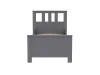 Кровать односпальная Сага 90х200 серая (GL) 