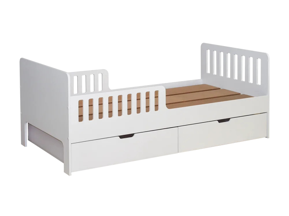 Кровать подростковая Fiora без ящиков, белый (ANT)  