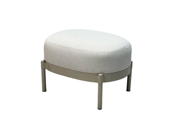 Пуф для ног Сэнди серая рогожка-ножки металл, MASSA | Интернет магазин Масса Мебель