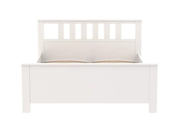 Кровать двуспальная Сага 140х200 белая (GL) 