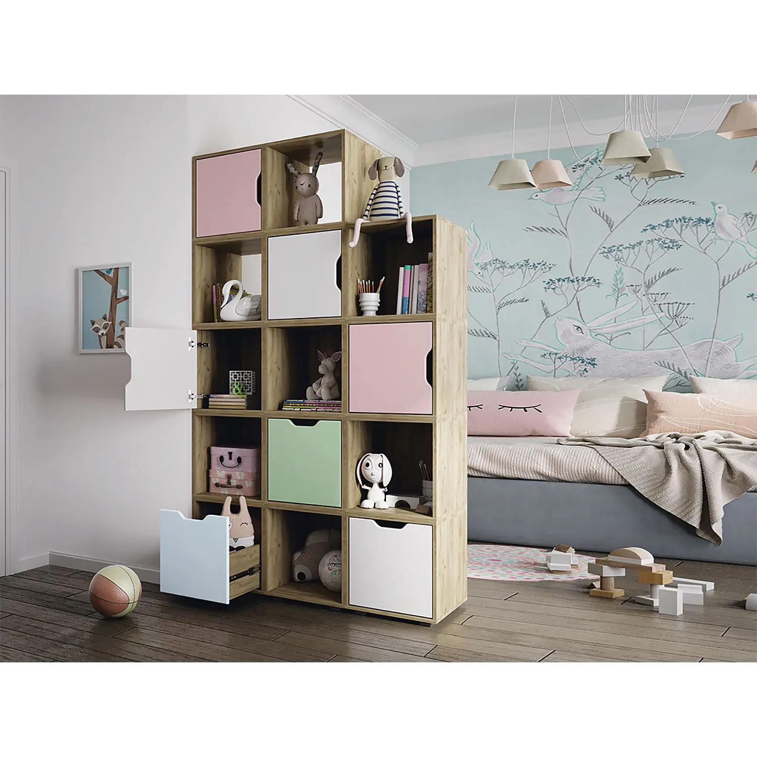 Мебель для детской Колибри (Крафт золотой/Белый)