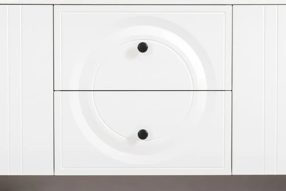 Тумба под ТВ 16.45  Валенсия белый/шагрень (Mob) 