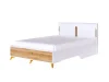 Кровать двуспальная Сканди 160х200 Белый снег/Орех лион (CLP)