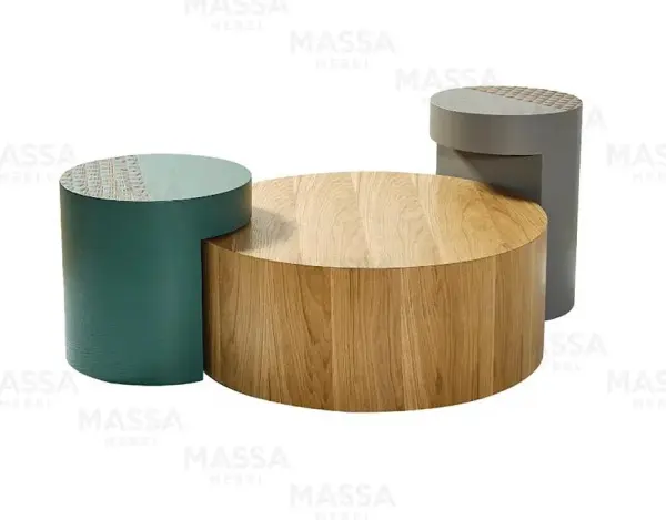 Кофейный столик Larex 549/550/551 мдф (3 шт. в комплекте) Турция, ВЫСТАВОЧНЫЙ ОБРАЗЕЦ | Интернет магазин Масса Мебель