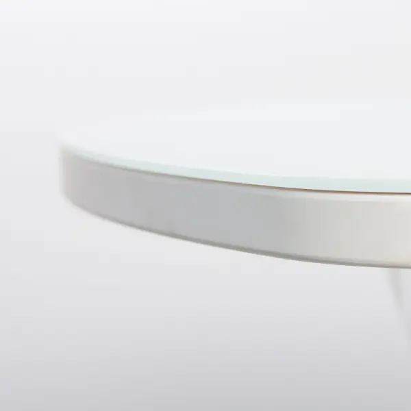 Стол раскладной Фауст СТ 1200+380х800 стекло белое (SB) Выставочный образец 