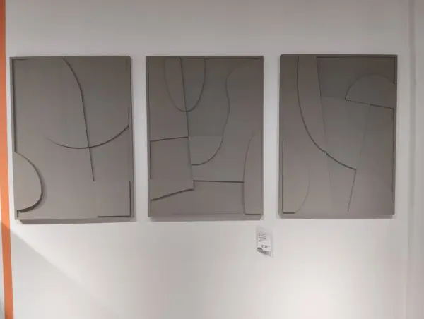 Панно Триптих "Объемная геометрия" 3 шт. (TM) | Интернет магазин Масса Мебель