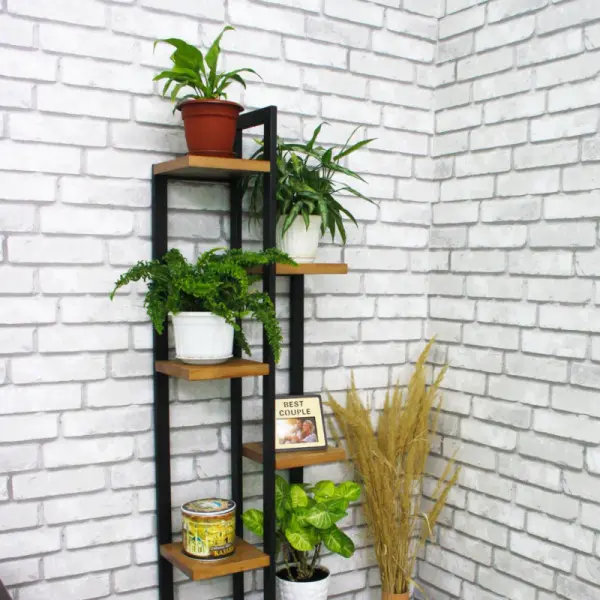 Стеллаж-цветочница №5 1690х500 ирокко с брашированием (ARG) 