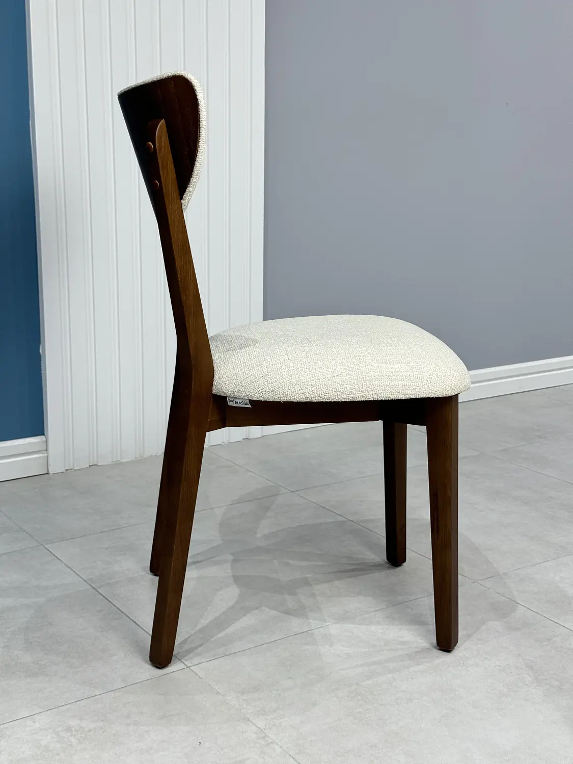 Стул мягкий Форест 07-01 серый букле-каркас бук, MASSA