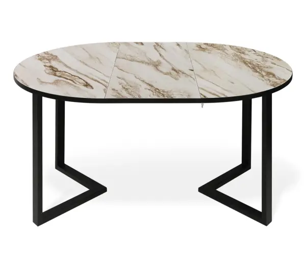 Стол раздвижной SHT-T41/100-140 браун cтоун / черный (SHF) 