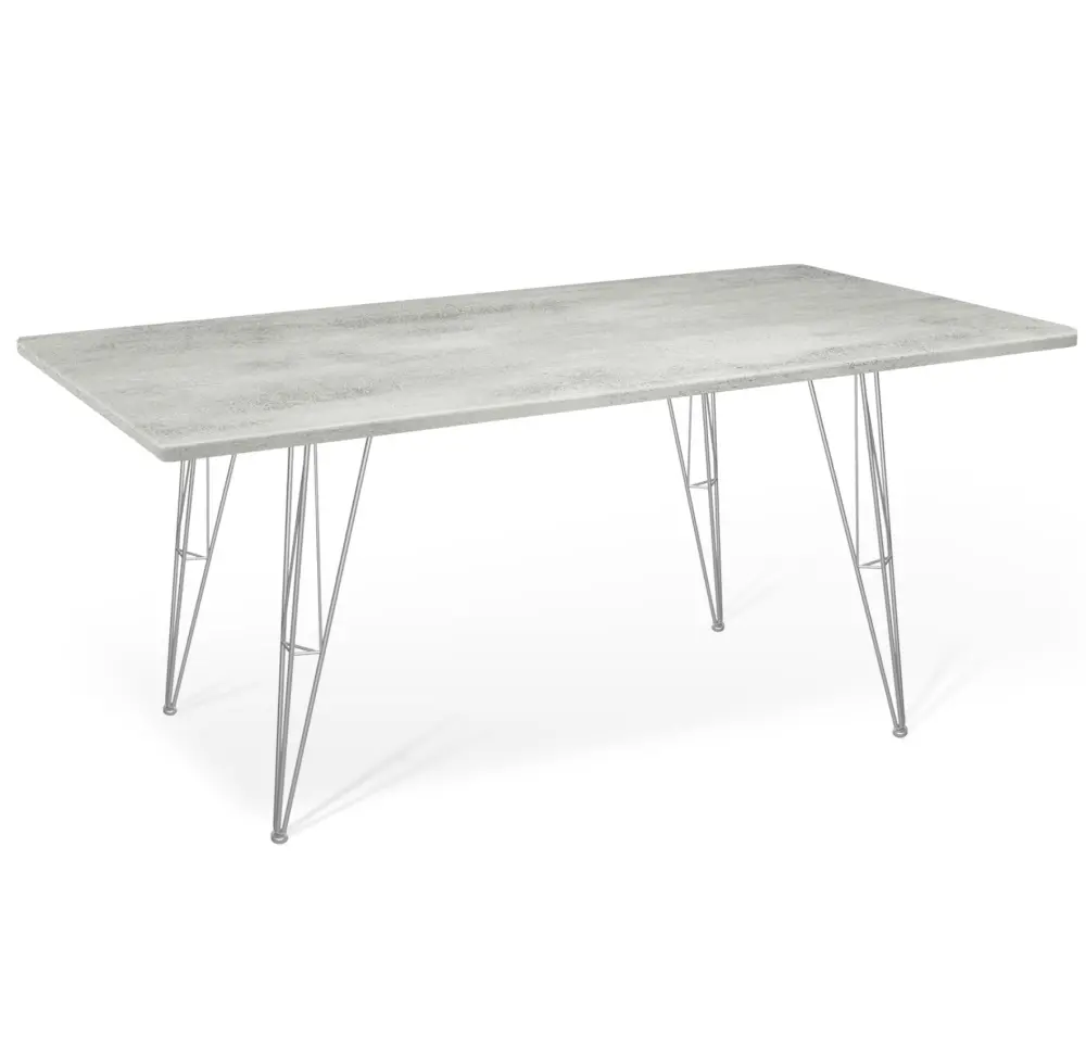 Стол SHT-TU10/120/80 МДФ хром лак / бетон светлый (SHF) снято | Интернет магазин Масса Мебель