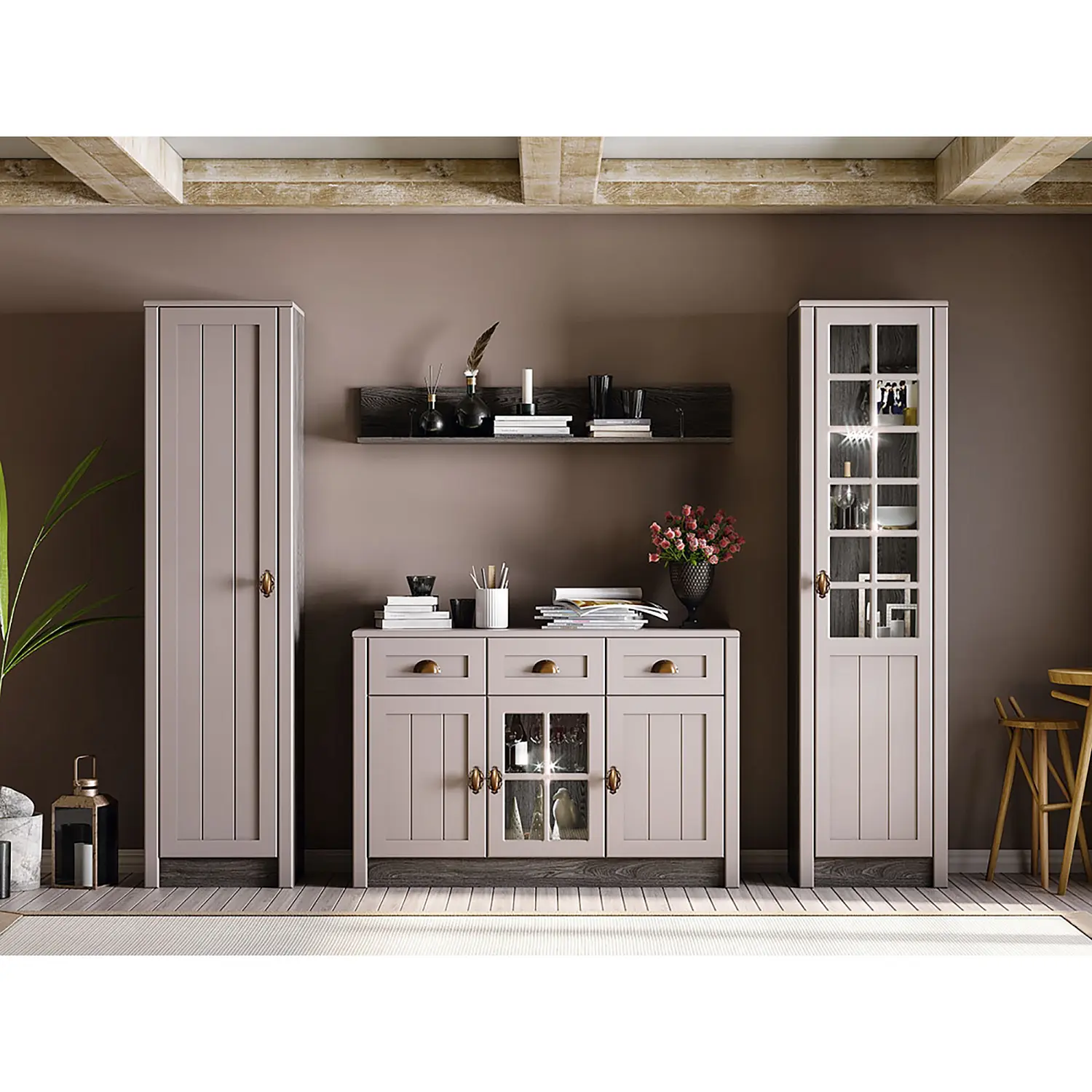 Комод-сервант Прованс Зеленый дип (RAU)