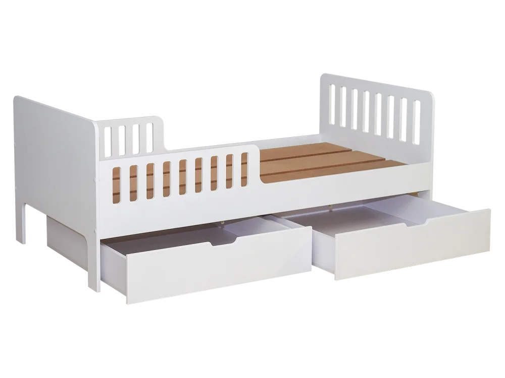 Кровать подростковая Fiora без ящиков, белый (ANT)  