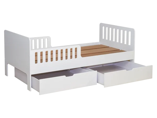 Кровать подростковая Fiora без ящиков, белый (ANT)  
