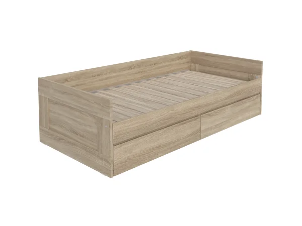 Кровать односпальная раздвижная Сириус 80/160х200 сонома (GL) | Интернет магазин Масса Мебель