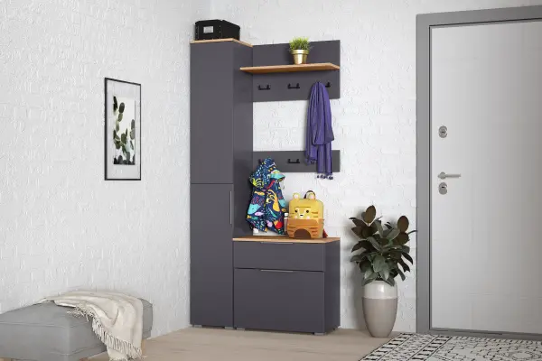 Вешалка Октава 15.14.02 Серый Графит (Mob) 