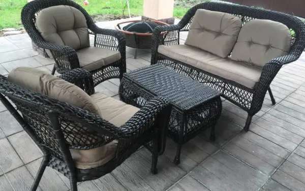 Комплект плетеный для отдыха из искусственного ротанга LV520BB Вrown/Beige (AG) | Интернет магазин Масса Мебель