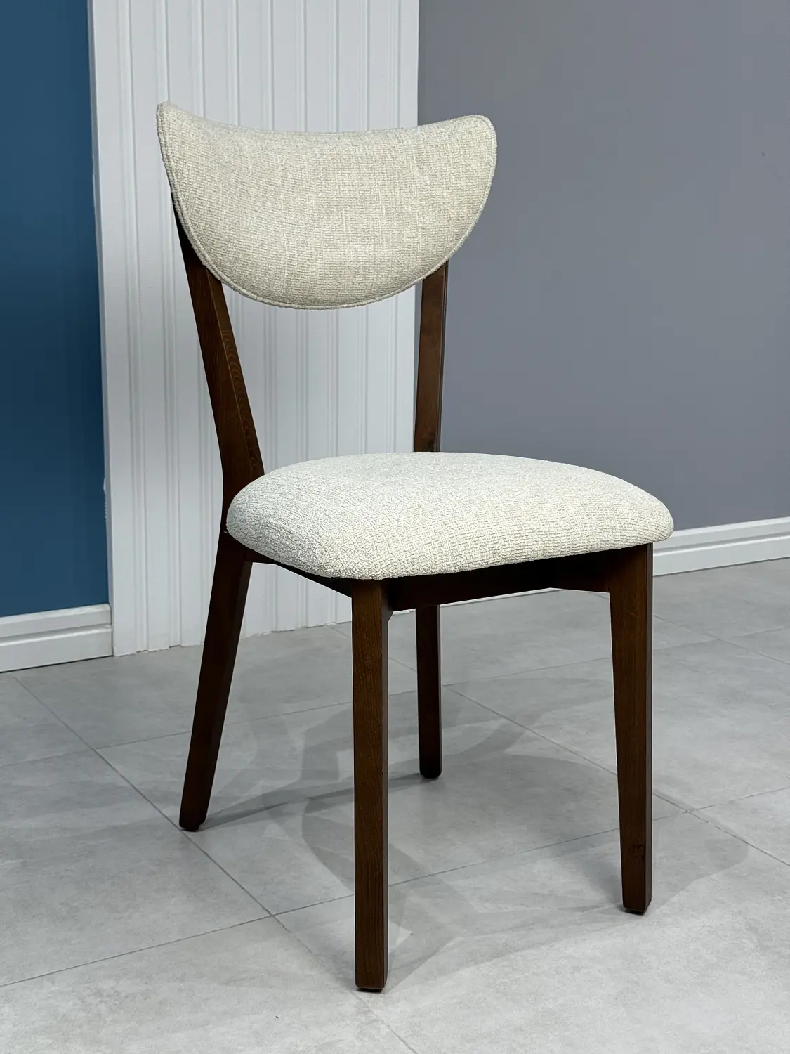 Стул мягкий Форест 07-01 серый букле-каркас бук, MASSA