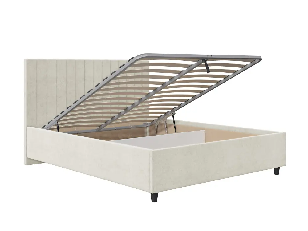 Кровать мягкая двуспальная Саманта 160х200 (MSS) (Бежевый)