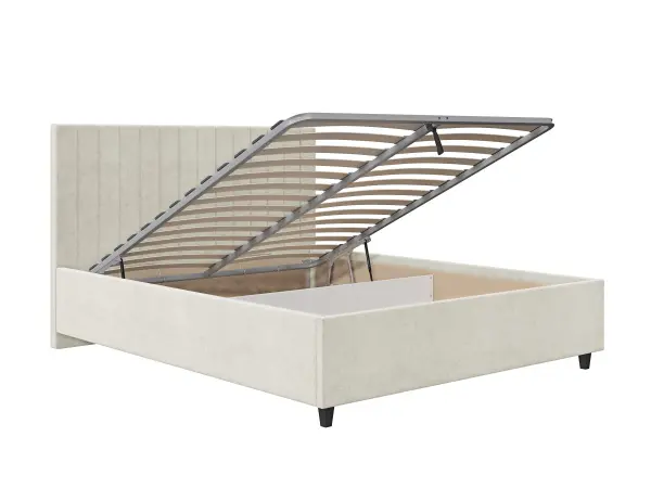 Кровать мягкая двуспальная Саманта 160х200 (MSS) (Бежевый)