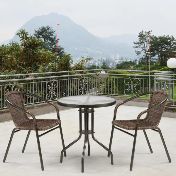 Комплект мебели Асоль-7 TLH-037B/TLH-060 brown-2pcs (AG) | Интернет магазин Масса Мебель