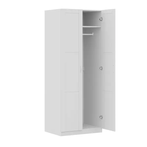 Шкаф двухстворчатый Пегас 2 двери (сборные), белый (GL) 