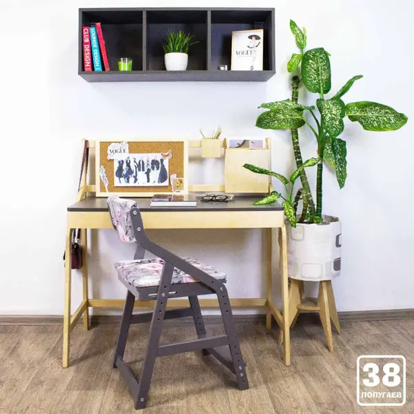 Полка 3 куба коллекция НьюТон Грэй Темно серый лофт (POP) | Интернет магазин Масса Мебель