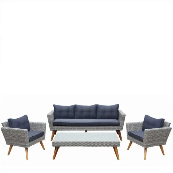 Комплект плетеной садовой мебели AFM-605G Grey (AG) | Интернет магазин Масса Мебель