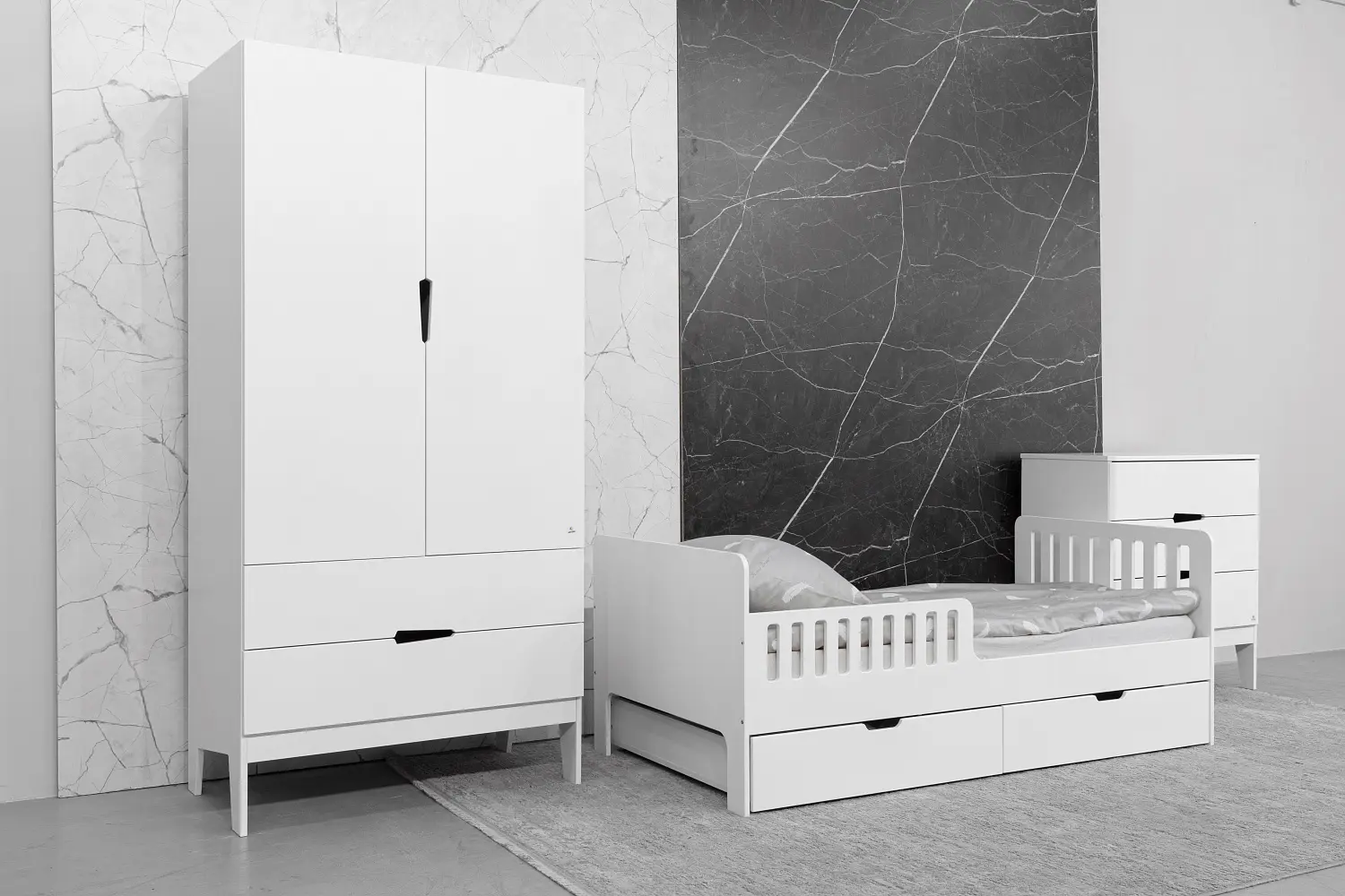 Ящики для подростковой кровати Fiora белый (ANT)
