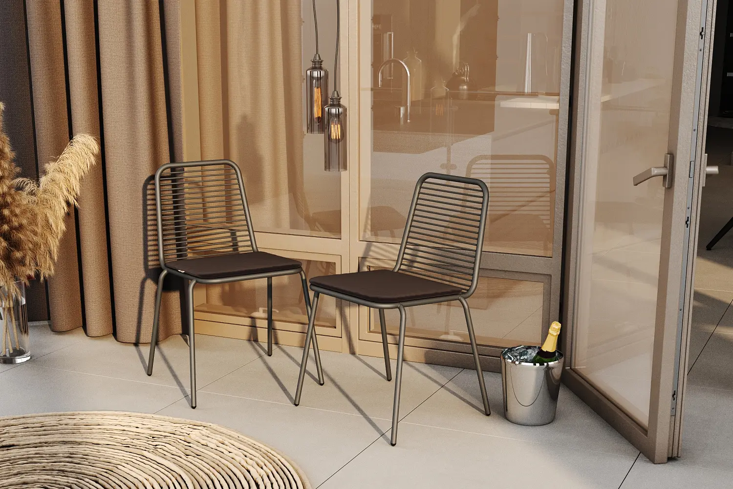 Стул SHT-S153-CN1 белый муар / белый (SHF)