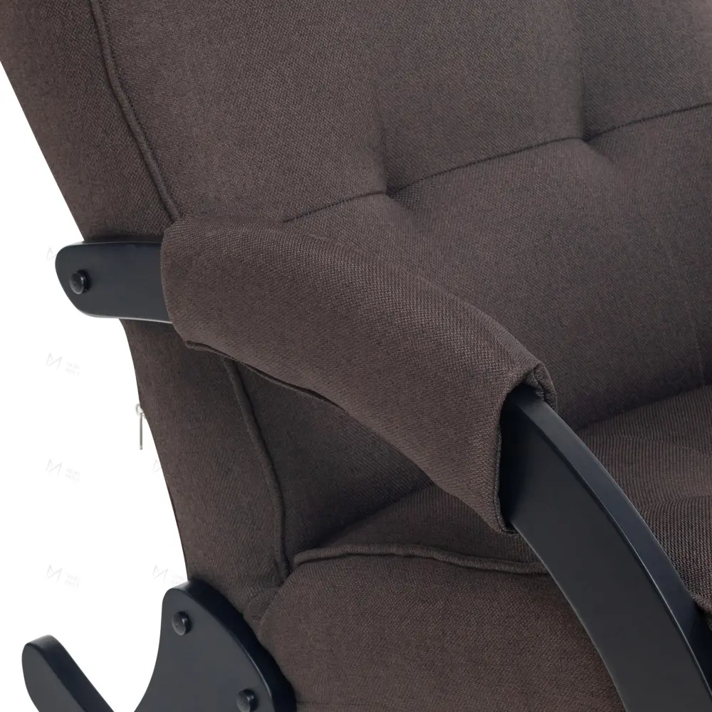 Кресло-качалка Leset Хилл с подножкой Венге /Малмо 28 (IM)