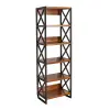 Стеллаж №1 (6 полок) ирокко морение (ARG)