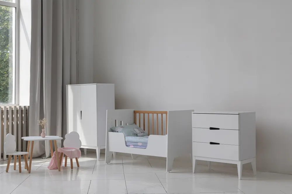 Стол детский "Облако" белый/ дерево(ANT) 