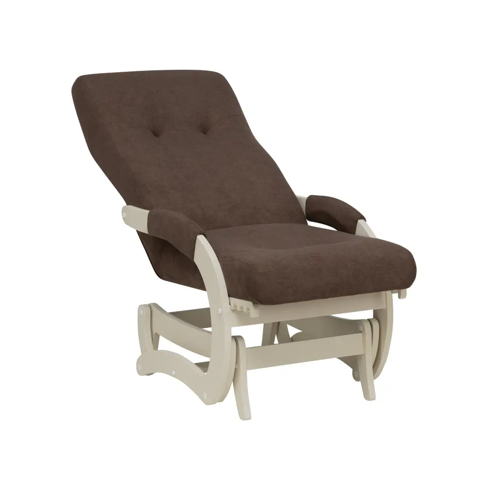 Кресло-маятник Leset Блисс, Слоновая кость, ткань Soro 28 (IM)