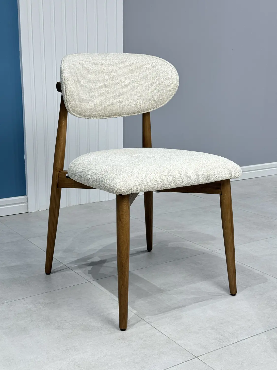 Стул мягкий Клейн Д-3 серый букле-каркас дуб, MASSA