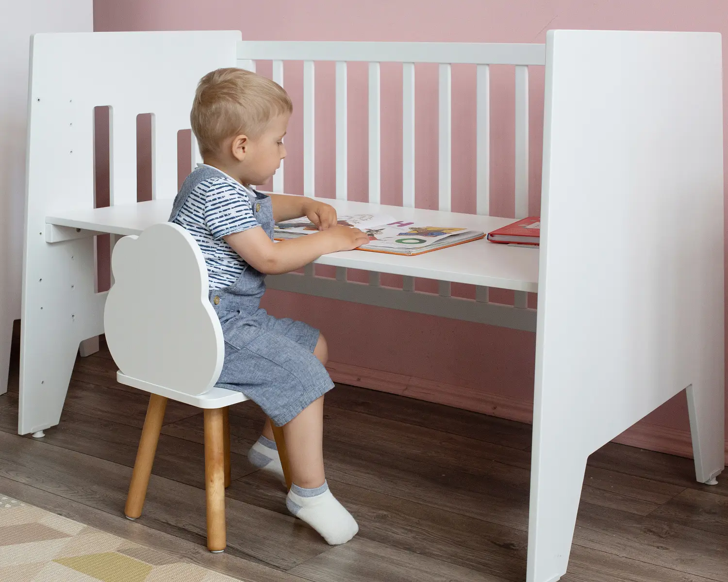 Стул "Облако" белый/ дерево ДМ002 (ANT)