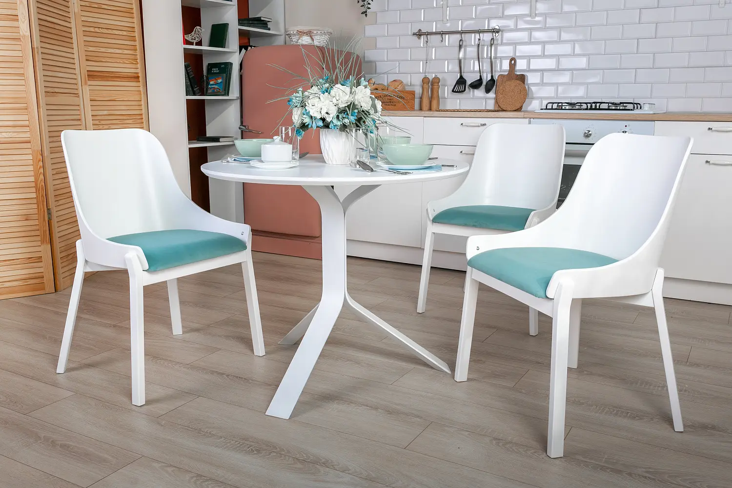 Стол обеденный Индиго белый (GT)