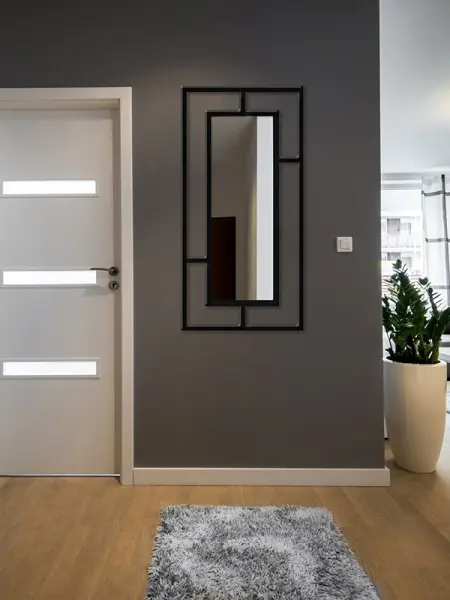 Зеркало №1 муар черный с блестками (ARG) 