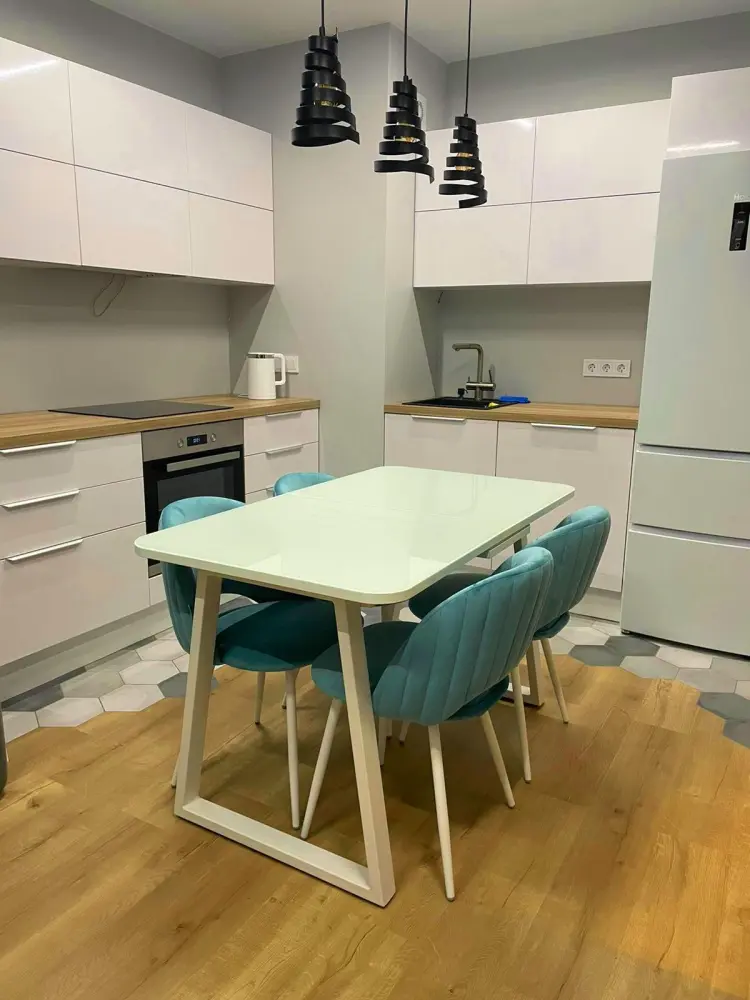 Стол раздвижной SHT-T40/130-160 белый глянцевый / белый (SHF) 