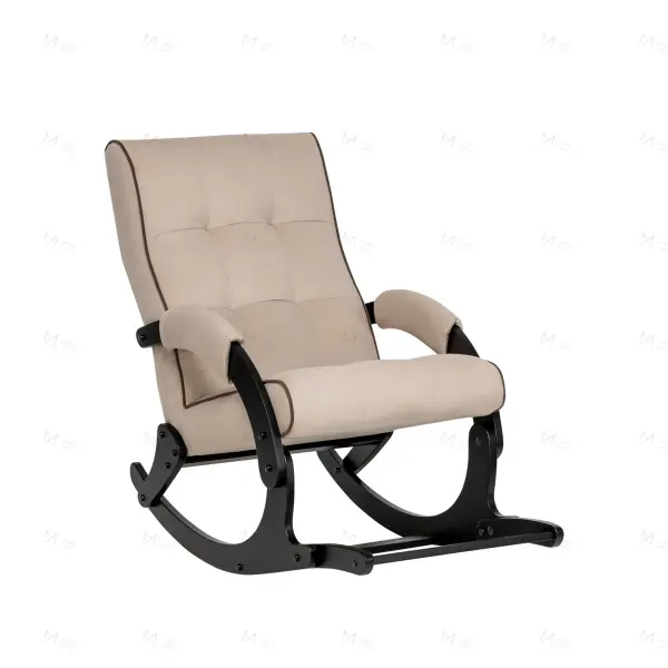 Кресло-качалка Leset Хилл с подножкой Венге /Велюр V18(IM)