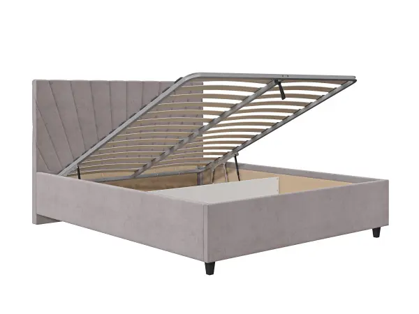 Кровать мягкая двуспальная Роксана 160х200 (MSS) (Коричневый)