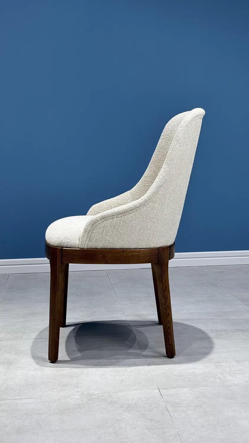 Стул мягкий Дейл Д-4 белый букле-каркас дуб, MASSA